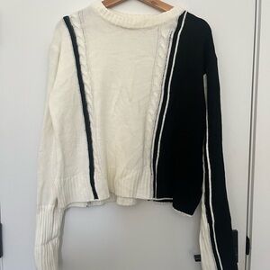 Black and White Women's Sweater